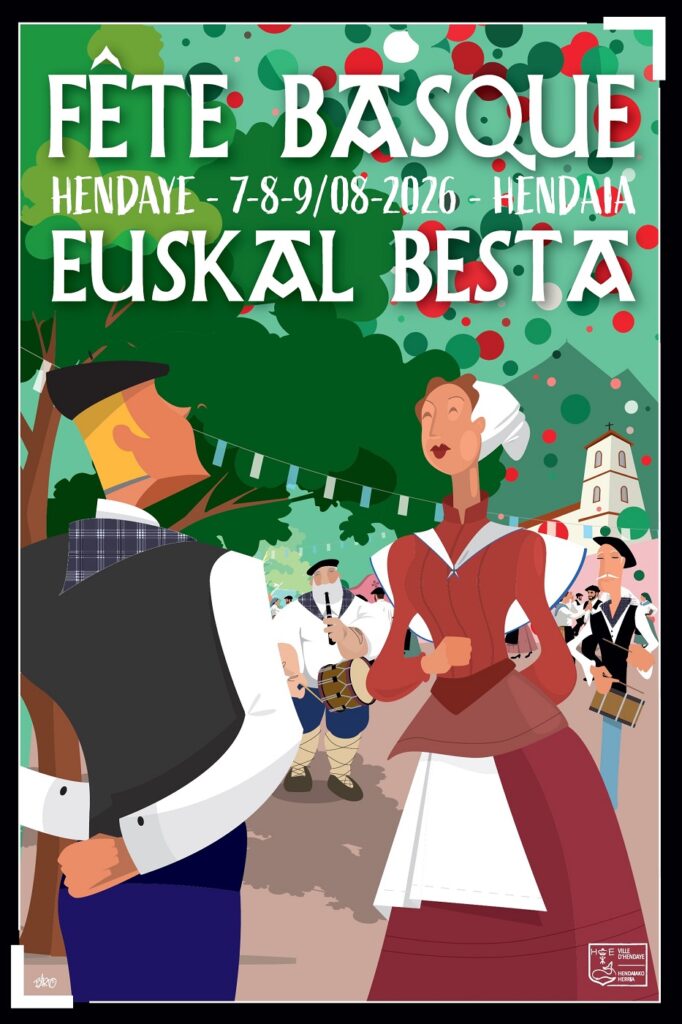 Affiche Fête Basque 2026 - Ville d'Hendaye - Hendaye Tourisme