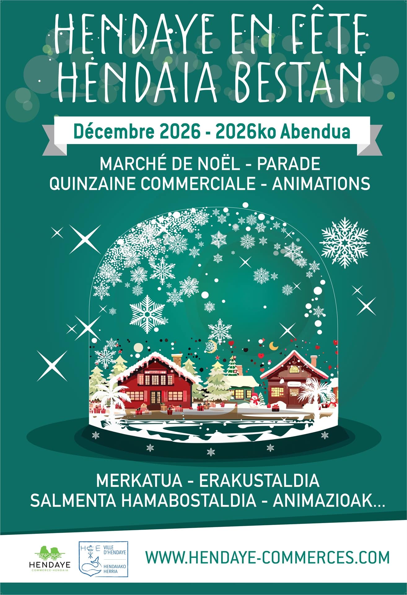 Animations de Noël 2026 - Hendaye Commerces - Hendaye Tourisme