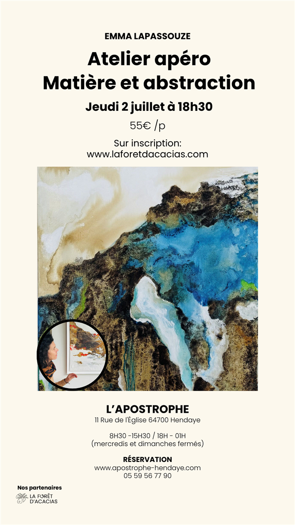 Atelier apéro - Matière et abstraction