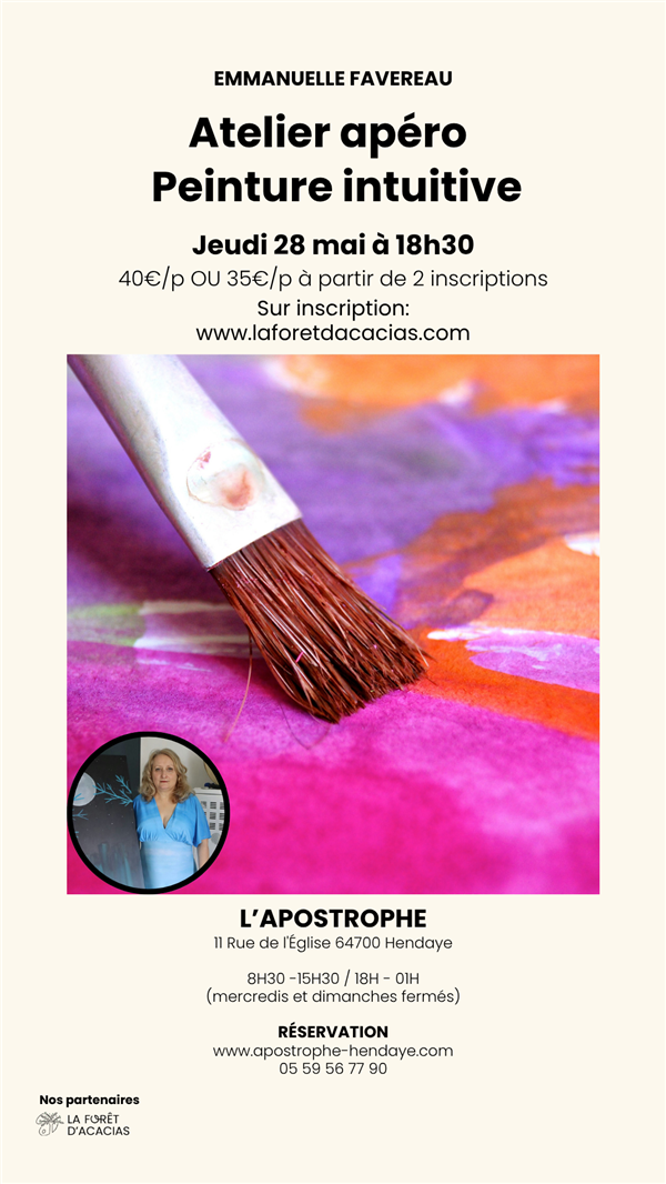 Atelier apéro - Peinture intuitive