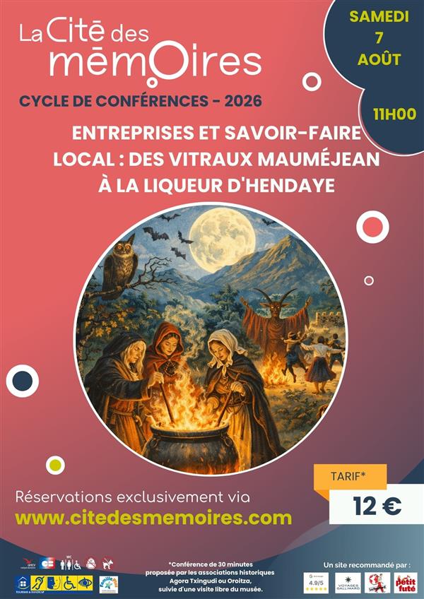 Conférence Entreprises et savoir-faire local : des vitraux Mauméjean à la liqueur d'Hendaye