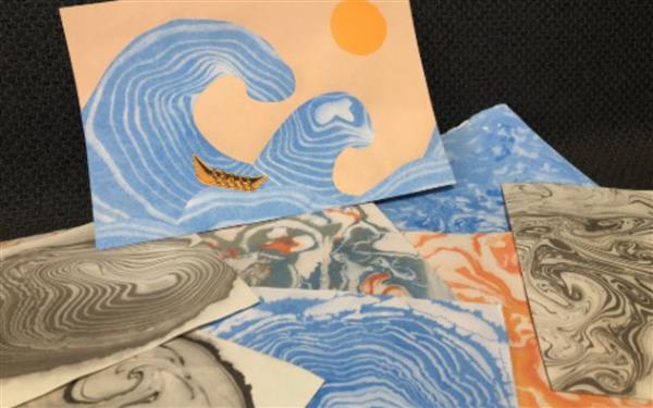 Sormen tailerra - Nire olatua suminagashiaren bidez